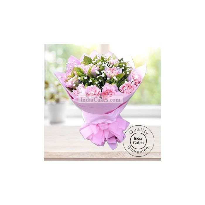 15 PINK CARNATIONS BUNCH 15 PINK CARNATIONS BUNCH