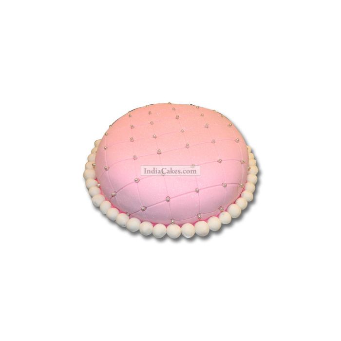 Fondant Pink Pearl Designer Cake One Kilogram Fondant Pink Pearl Designer Cake One Kilogram