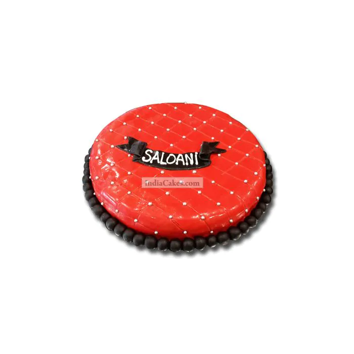 Fondant Red Pearl Designer Cake One Kilogram Fondant Red Pearl Designer Cake One Kilogram