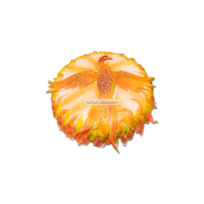 Fondant Phoenix Cake Two Kilogram Fondant Phoenix Cake Two Kilogram