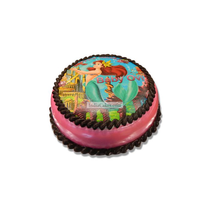2 Kg The Little Mermaid Photo Cake Pune 2 Kg The Little Mermaid Photo Cake Pune