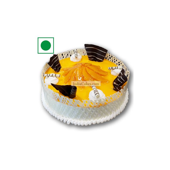 Half Kg Eggless Fresh Mango Cake Half Kg Eggless Fresh Mango Cake