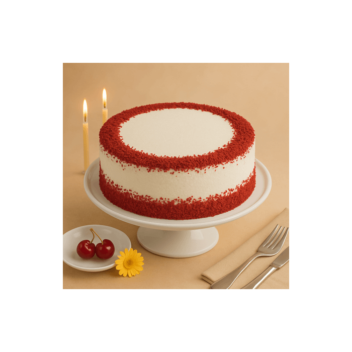 Eggless Gratifying Red Velvet Cake Half Kg Eggless Gratifying Red Velvet Cake Half Kg