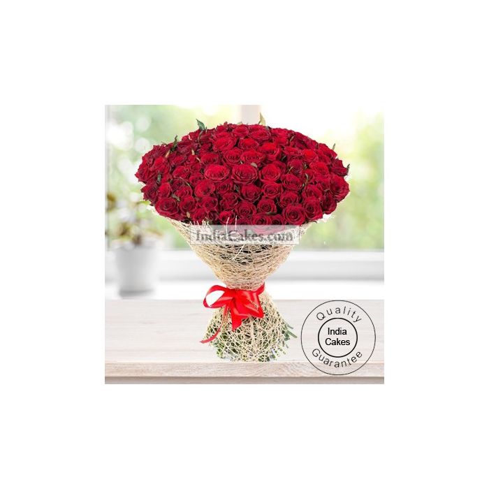 Hand Tied Bunch of 50 Red Roses Hand Tied Bunch of 50 Red Roses