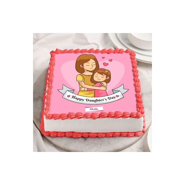 Happy Daughters Day Poster Cake Half Kg Happy Daughters Day Poster Cake Half Kg