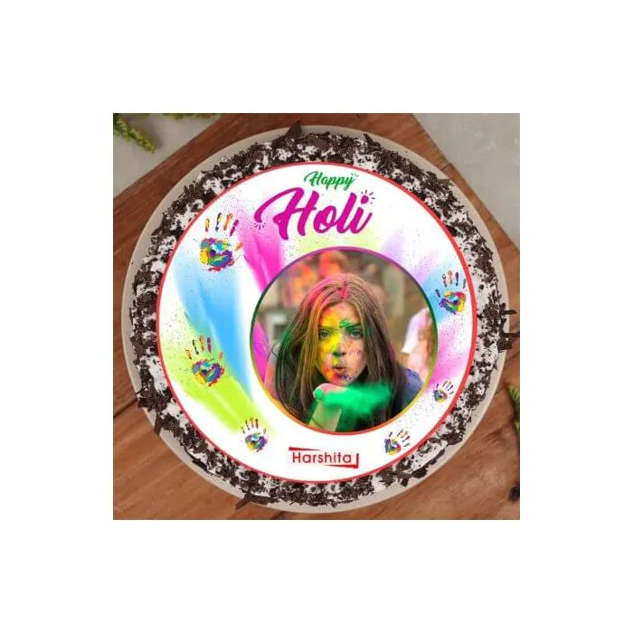 Happy Holi Customised Photo Cake Happy Holi Customised Photo Cake