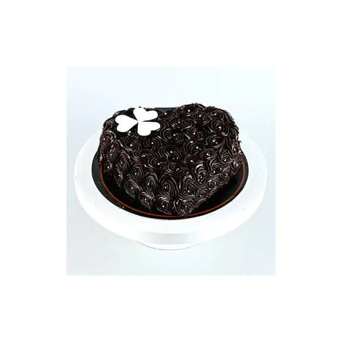 Heart Shaped Designer Anniversary Truffle Cake Half Kg