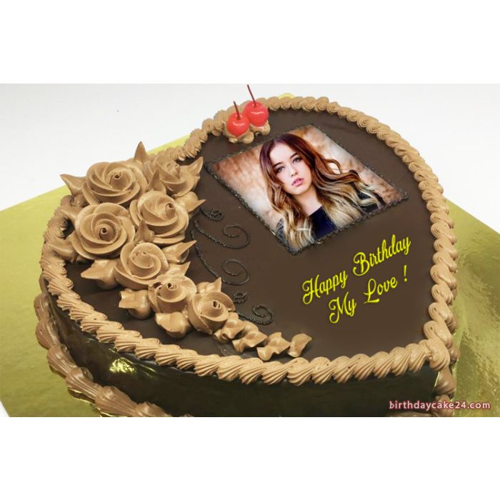 Heart Shaped Choco Photo Cake Half Kg Heart Shaped Choco Photo Cake Half Kg