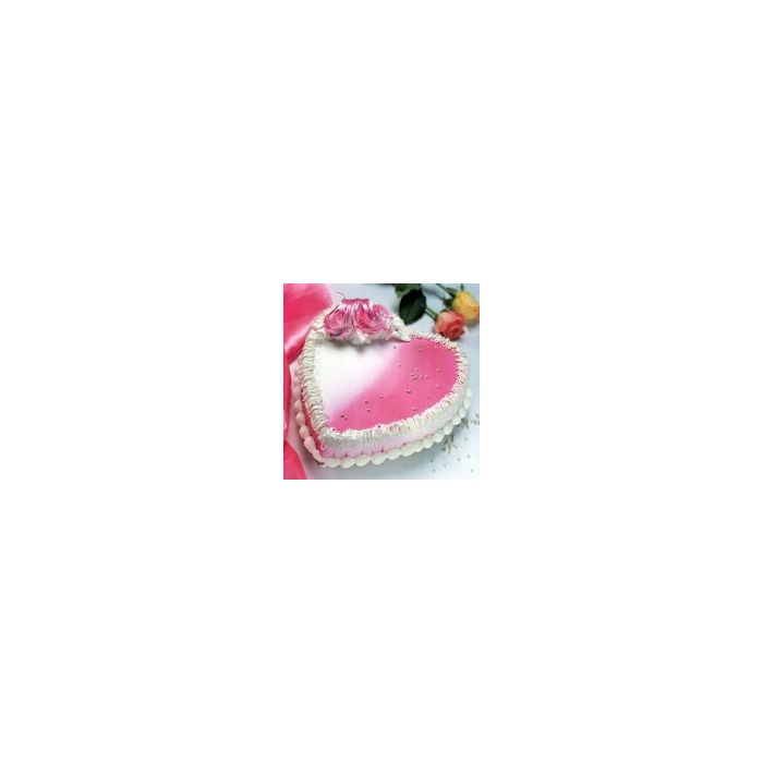 Strawberry Cake 1 Kg Heart Shaped Strawberry Cake 1 Kg Heart Shaped