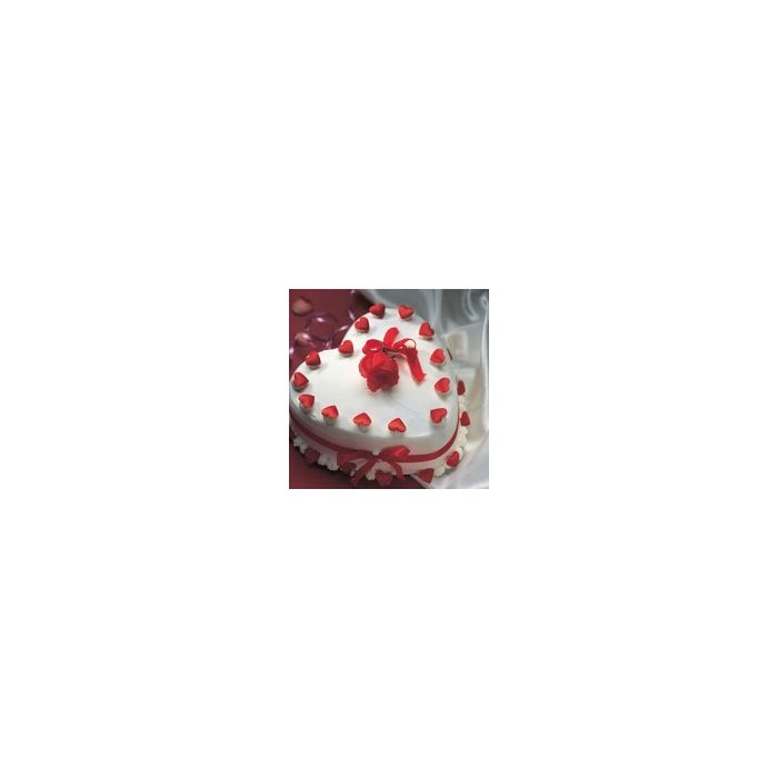 Vanilla Cake 1 Kg Heart Shaped Vanilla Cake 1 Kg Heart Shaped