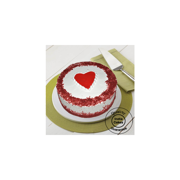 Little Heart Red Velvet Cake Half Kg Little Heart Red Velvet Cake Half Kg