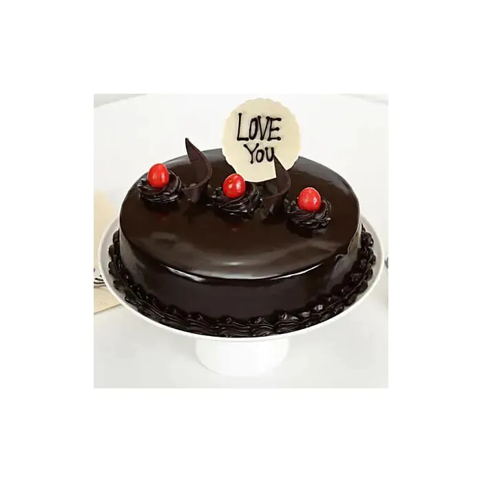 Love You Valentine Truffle Cake Half Kgs