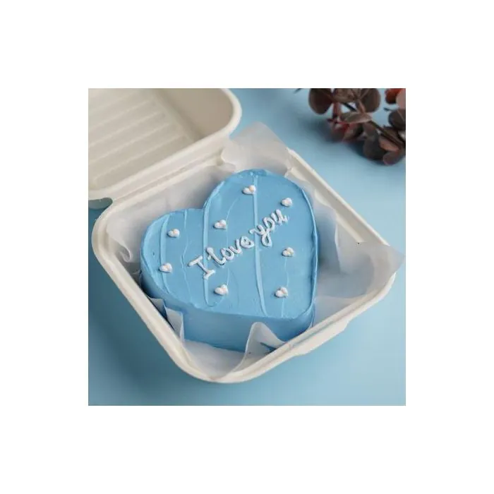 Eggless Love You Heart Shaped Bento Cake Eggless Love You Heart Shaped Bento Cake