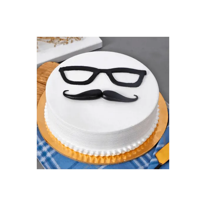 Moustache Theme Cake Half Kg