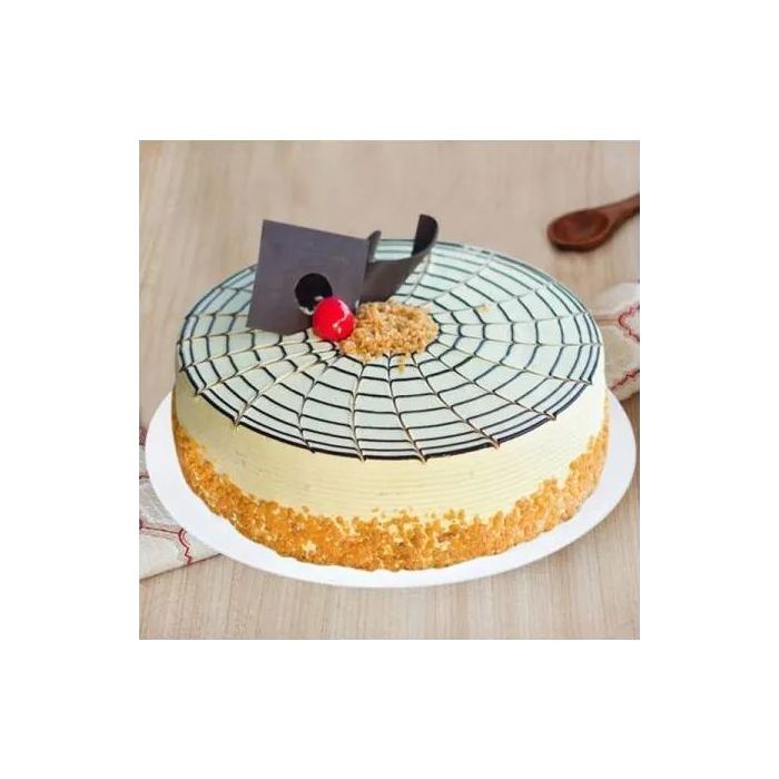 Eggless Mouth Watering Butter Scotch Cake Eggless Mouth Watering Butter Scotch Cake