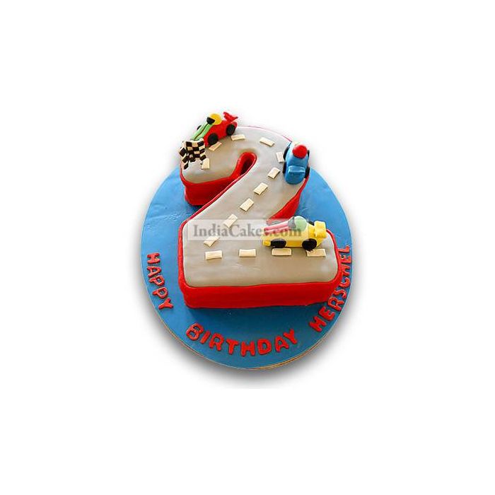 2.5 Kg Car Race Birthday Cake 2.5 Kg Car Race Birthday Cake