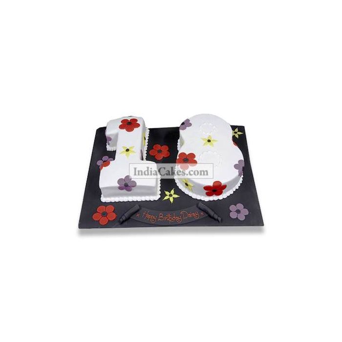 2.5 Kg Flowery 18th Cake 2.5 Kg Flowery 18th Cake