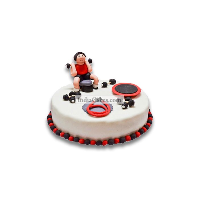 Fondant Gym Cake Two Kilogram Fondant Gym Cake Two Kilogram