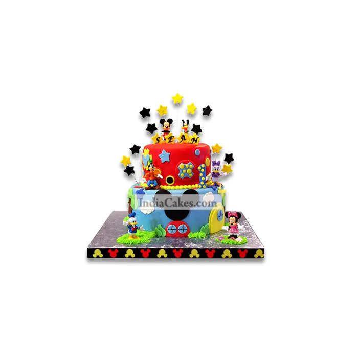 3.5 Kg Mickey Mouse Club house Cake 3.5 Kg Mickey Mouse Club house Cake