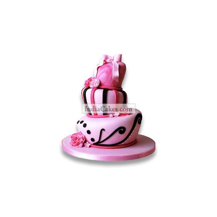 5 Kg Stunning Pink Wedding Cake 5 Kg Stunning Pink Wedding Cake