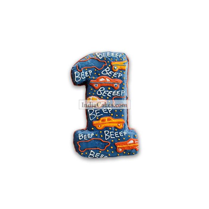 1st Birthday Car Cake Three Kilogram 1st Birthday Car Cake Three Kilogram