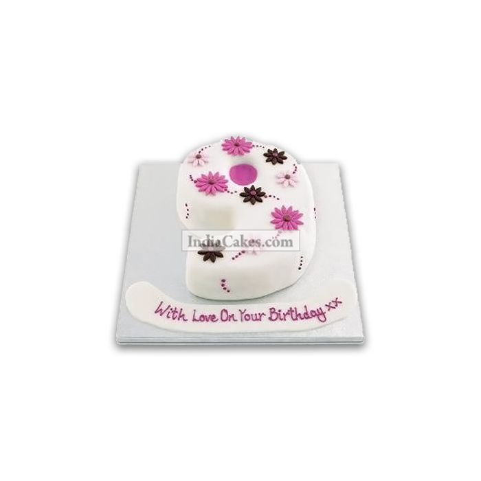 9th Birthday Flower Cake Three Kilogram