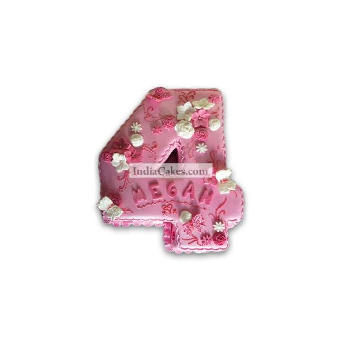 4th Birthday Flower Cake Three Kilogram