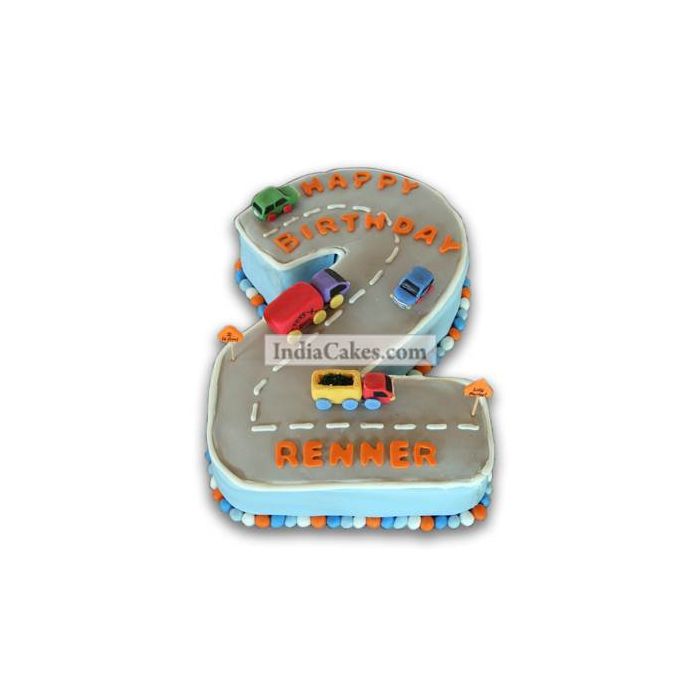 2nd Birthday Race Track Cake Three Kilogram 2nd Birthday Race Track Cake Three Kilogram