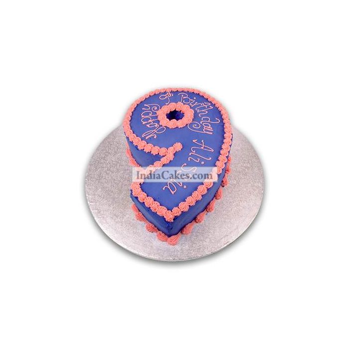 9th Birthday Simple Cake Three Kilogram 9th Birthday Simple Cake Three Kilogram