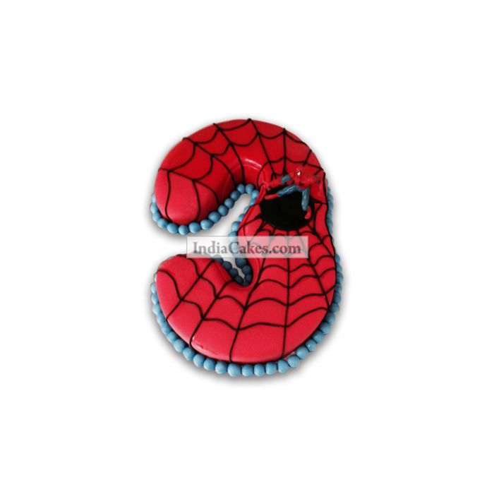 3rd Birthday Spiderman Cake Three Kilogram 3rd Birthday Spiderman Cake Three Kilogram