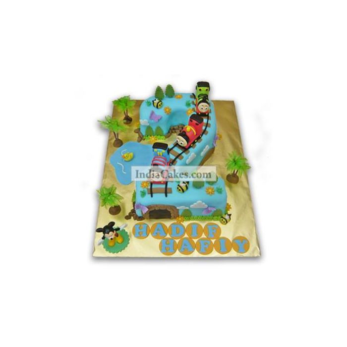2nd Birthday Train and Mickey Cake Three Kilogram