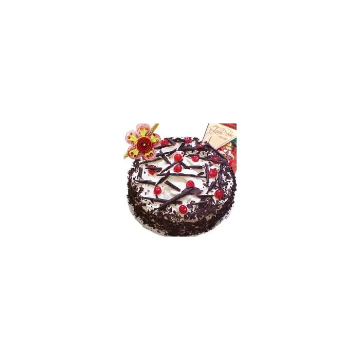 Rakhi with 1 kg Black Forest Cake Rakhi with 1 kg Black Forest Cake