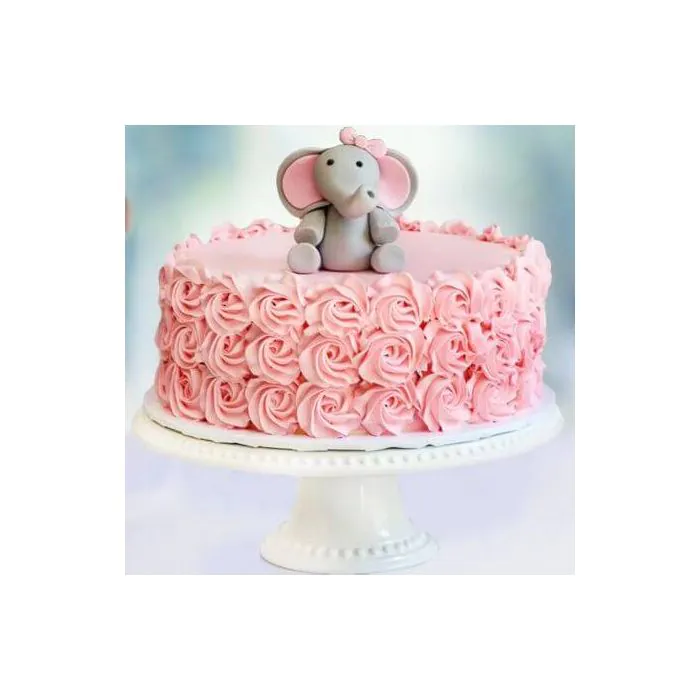 Rose Elephant Fondant Cake 1 Kg