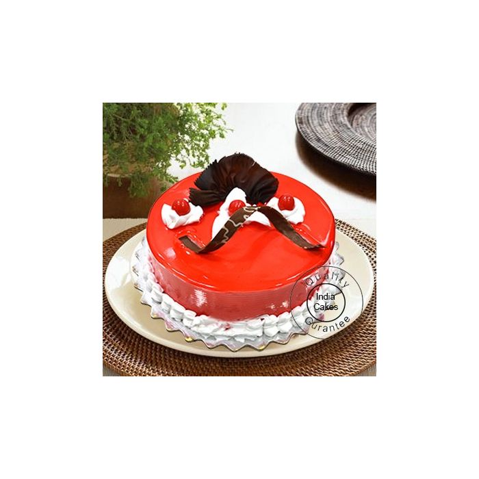 Eggless Strawberry Cake 1 Kg Eggless Strawberry Cake 1 Kg
