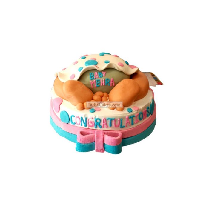 2 Kg Baby Shower Cake 2 Kg Baby Shower Cake