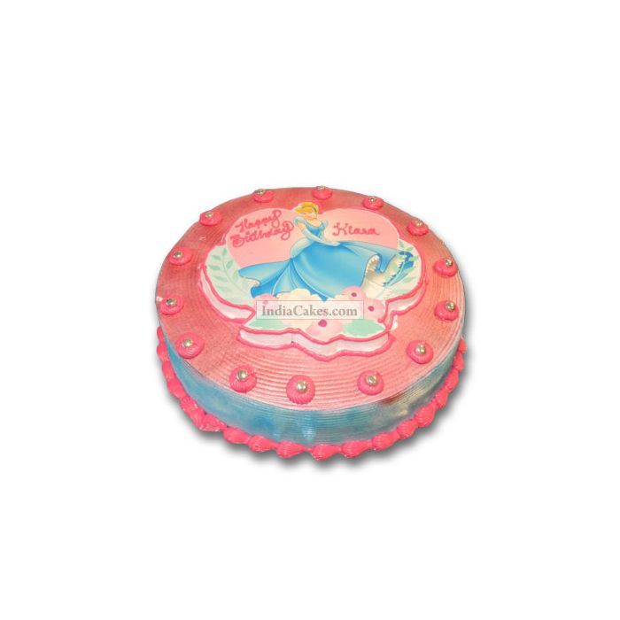 1 Kg Cindrella Theme Cake Pune 1 Kg Cindrella Theme Cake Pune