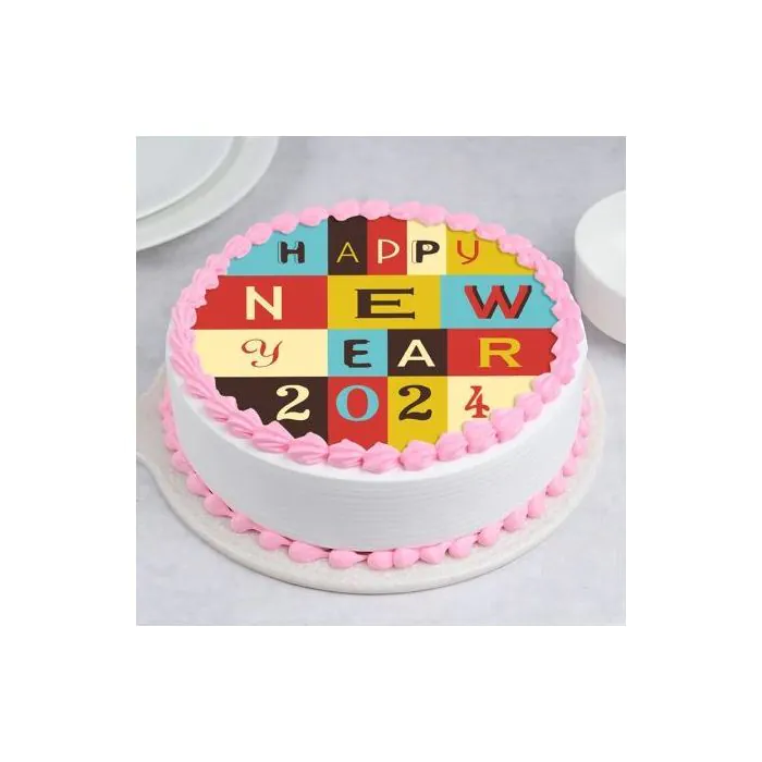 Vivid New Year Poster Cake Vivid New Year Poster Cake