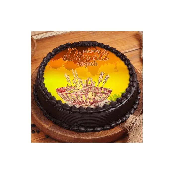 Yummy Diwali Poster Cake Half Kg Yummy Diwali Poster Cake Half Kg