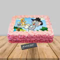 Pink Rose Tom N Jerry Photo Cake thumbnail