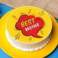 Best Brother Special Poster Cake Half Kg thumbnail