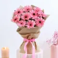 Bouquet of 10 Pink Gerberas thumbnail