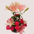 Dreamy Basket of Lilies and Carnations thumbnail
