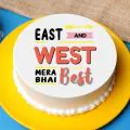 East And West Mera Bhai Best Poster Cake Half Kg thumbnail