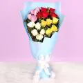 Floral Creativity 20 Mix Roses Bouquet thumbnail