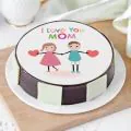I Love U Mom Cake Half Kg thumbnail