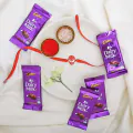 Rakhi with 5 Dairy Milk Chocolates thumbnail