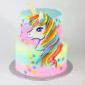 Two Tier Truffle Unicorn Cake 2 Kg thumbnail
