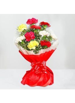 10 Carnations Bloom Bouquet 10 Carnations Bloom Bouquet