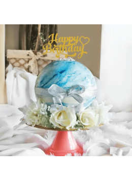 Blue Chocolate Pinata Ball Cake For Birthday 750 gms Blue Chocolate Pinata Ball Cake For Birthday 750 gms