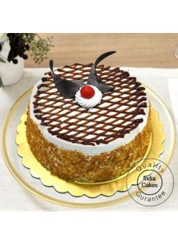1 Kg Eggless Butter Scotch Cake 1 Kg Eggless Butter Scotch Cake